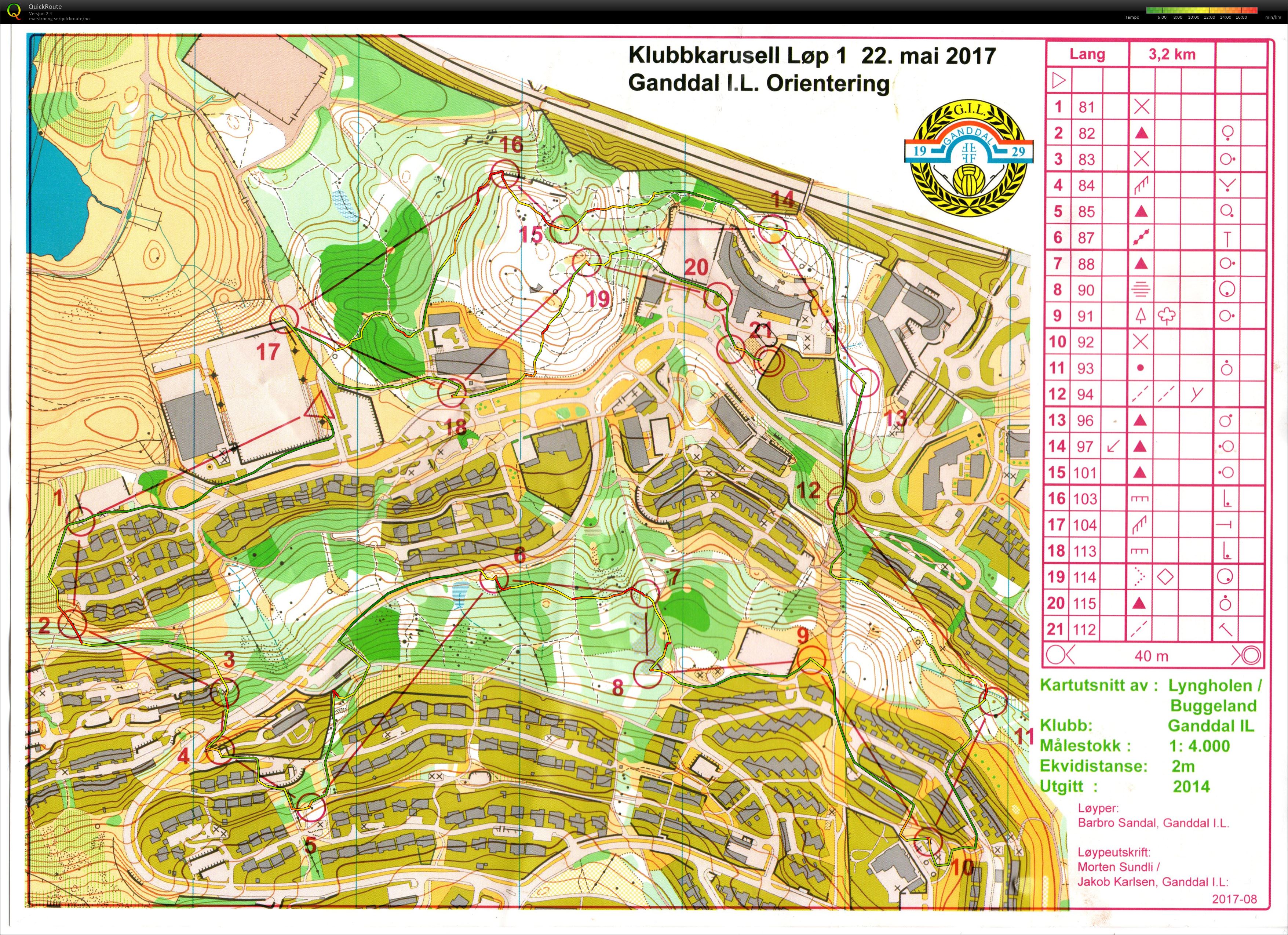 Klubbløp Ganddal  (22.05.2017)