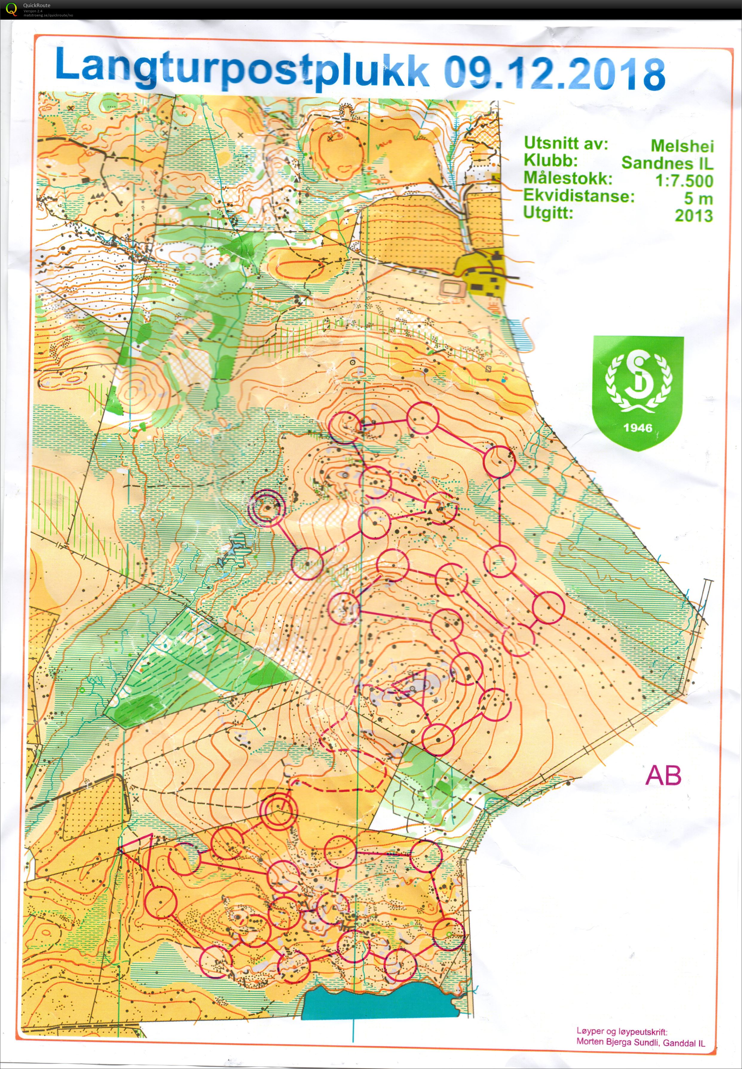 Langtur med postplukk ROK trees (09.12.2018)