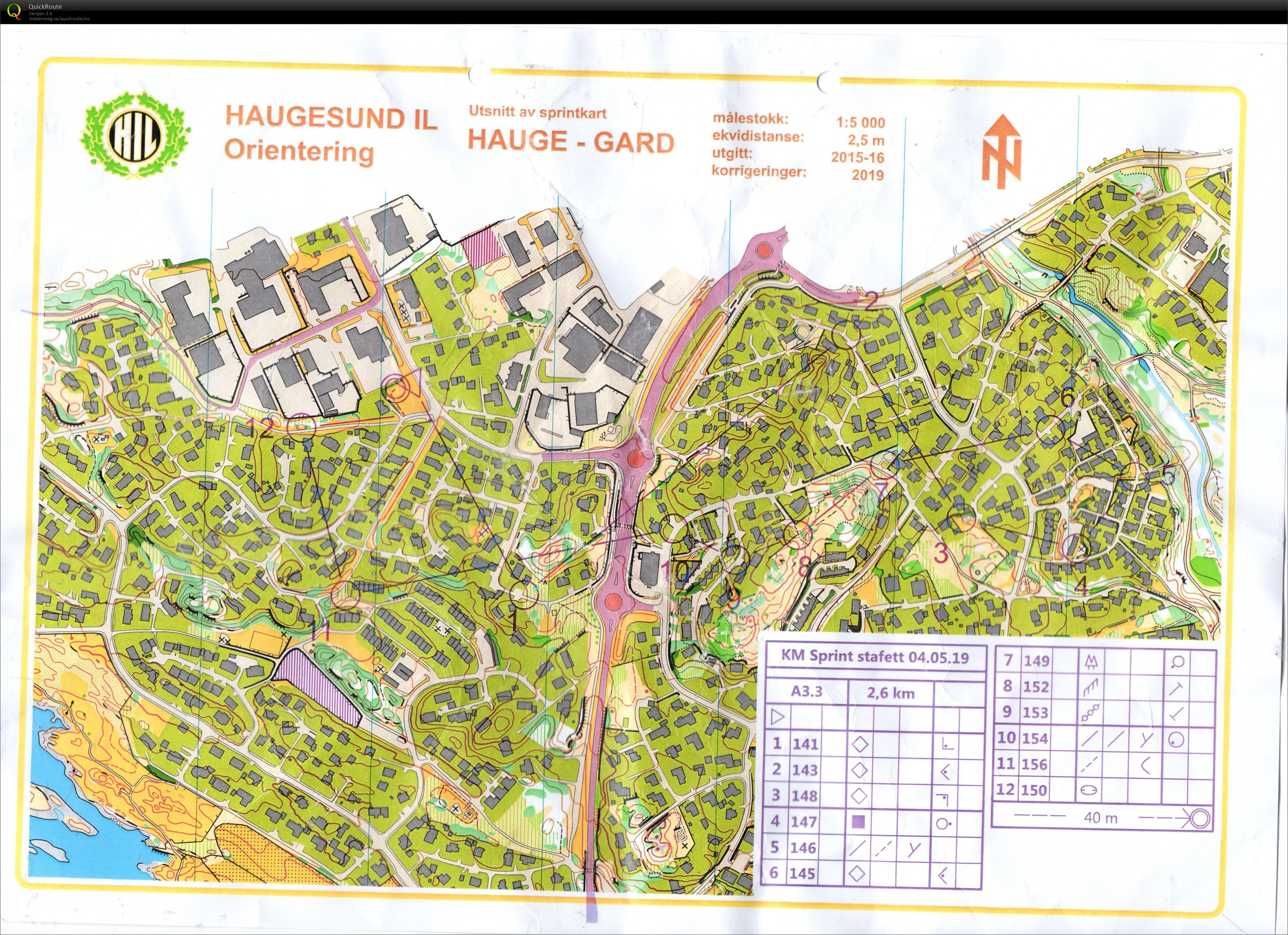 KM Sprintstafett Rogaland (2019-05-04)