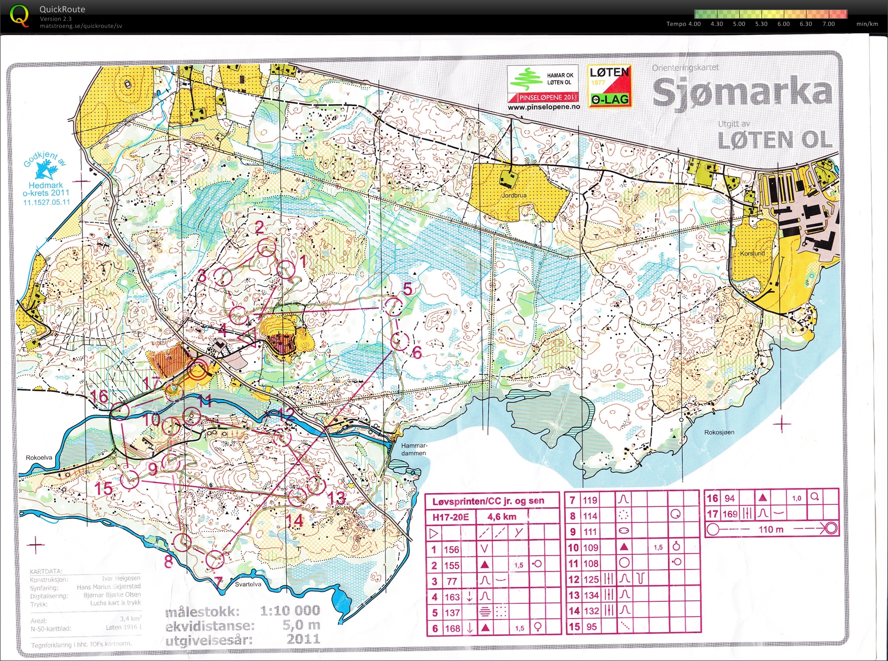 Pinseløp 1, CC mellom (11.06.2011)