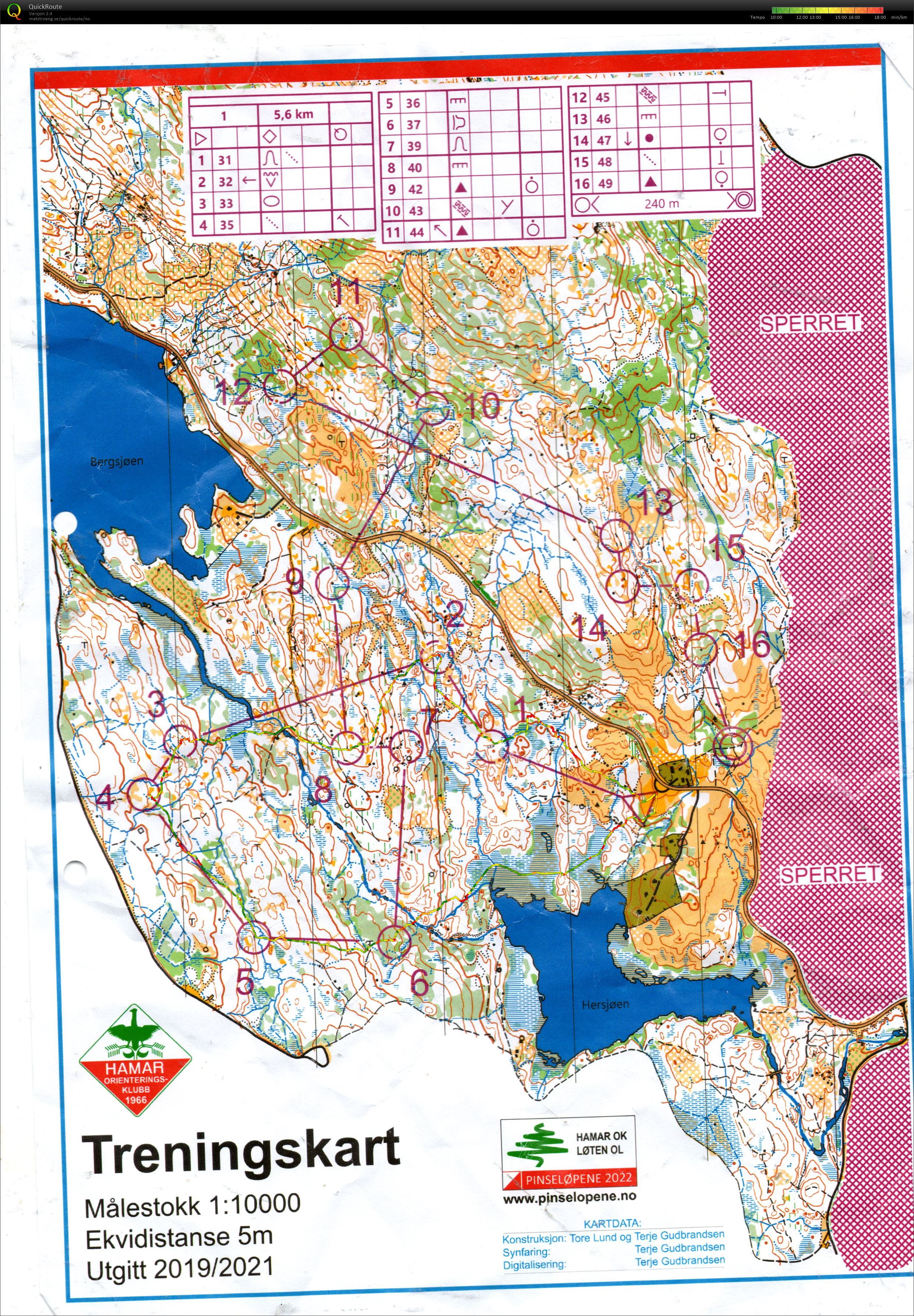Trening pinseløp Løten (2022-06-03)