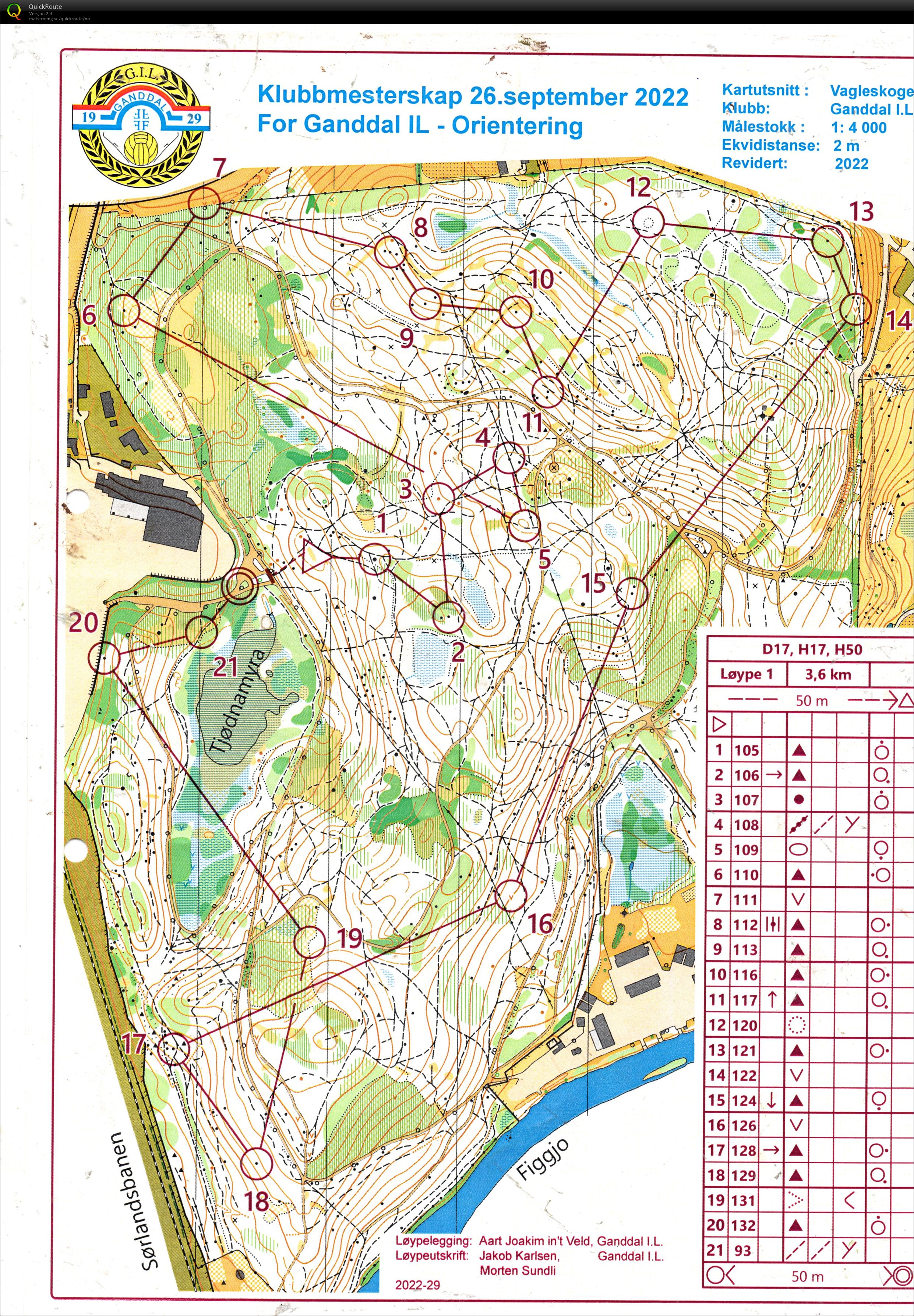 Klubbmesterskap Ganddal IL (26-09-2022)