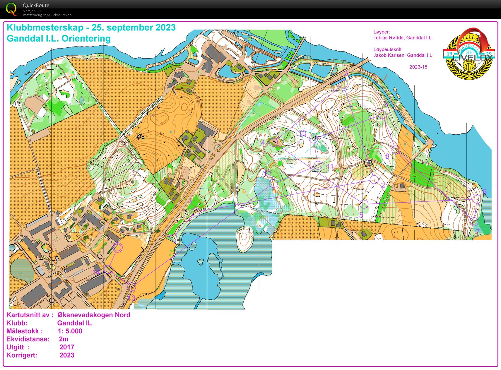 Klubbmesterskap GIL Orientering (25.09.2023)