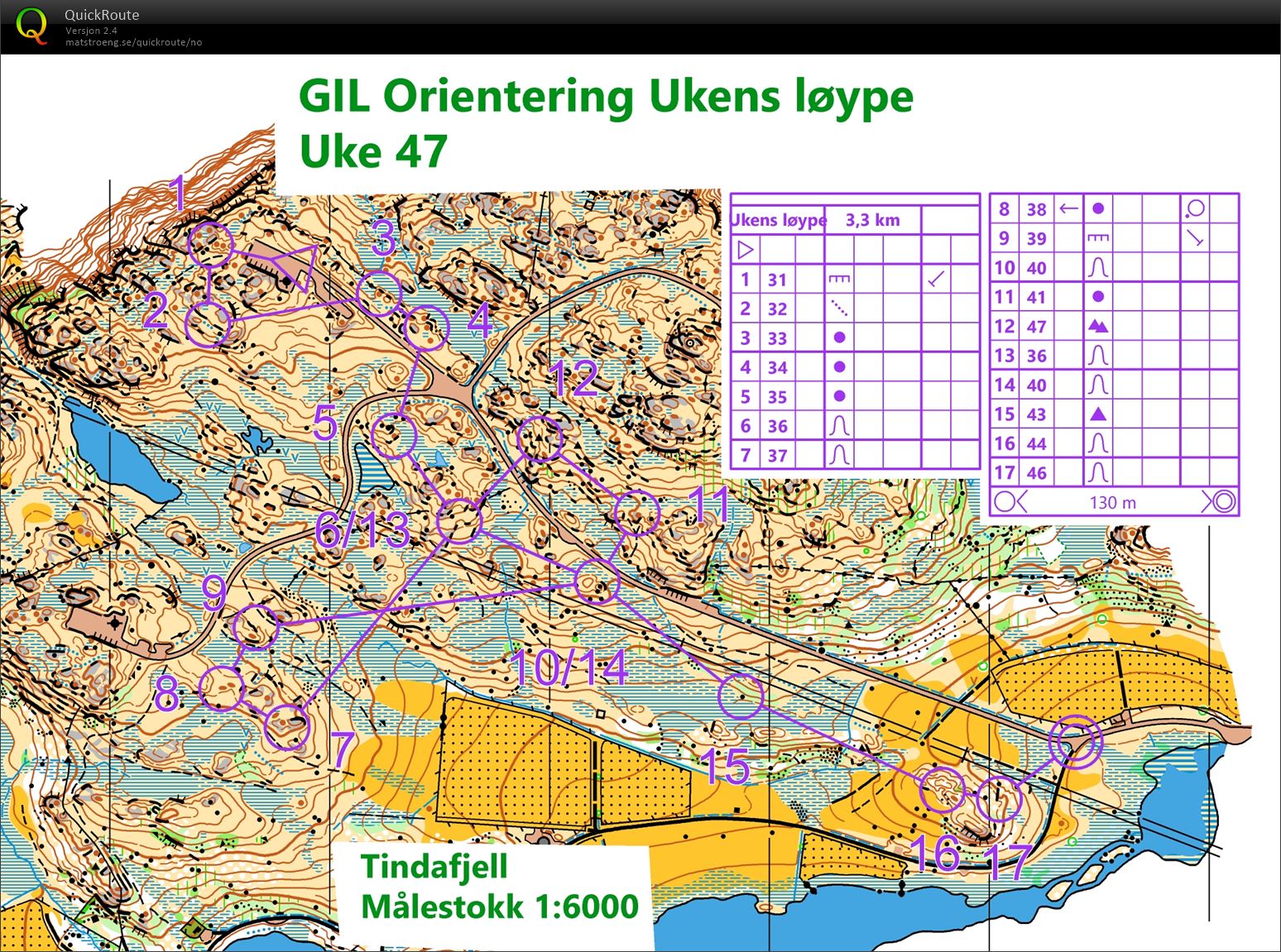 GIL Nattrening-Ukens løype (21.11.2023)