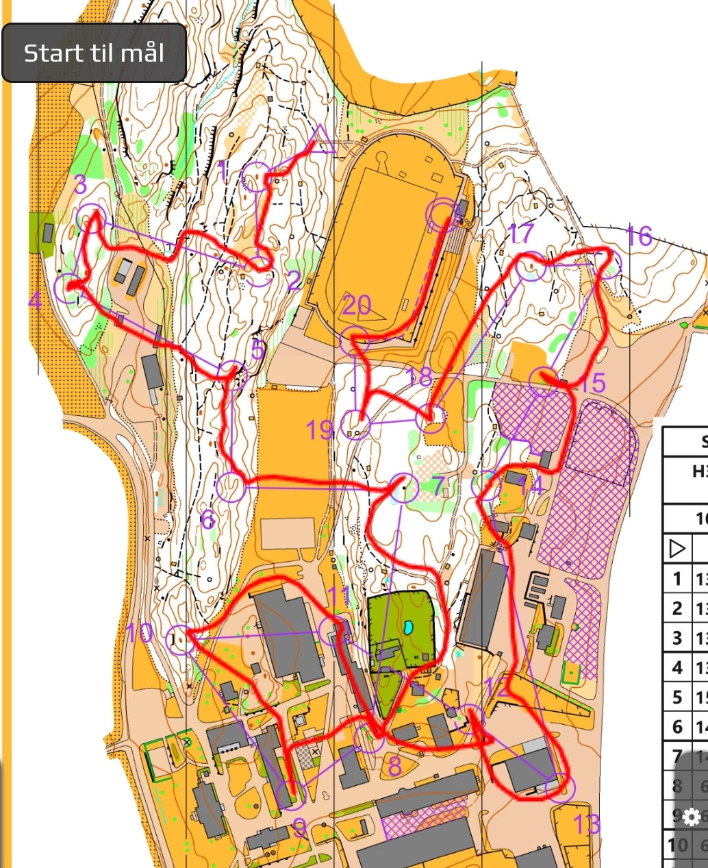Veteranmesterskapet Sprint H55 (13-09-2024)