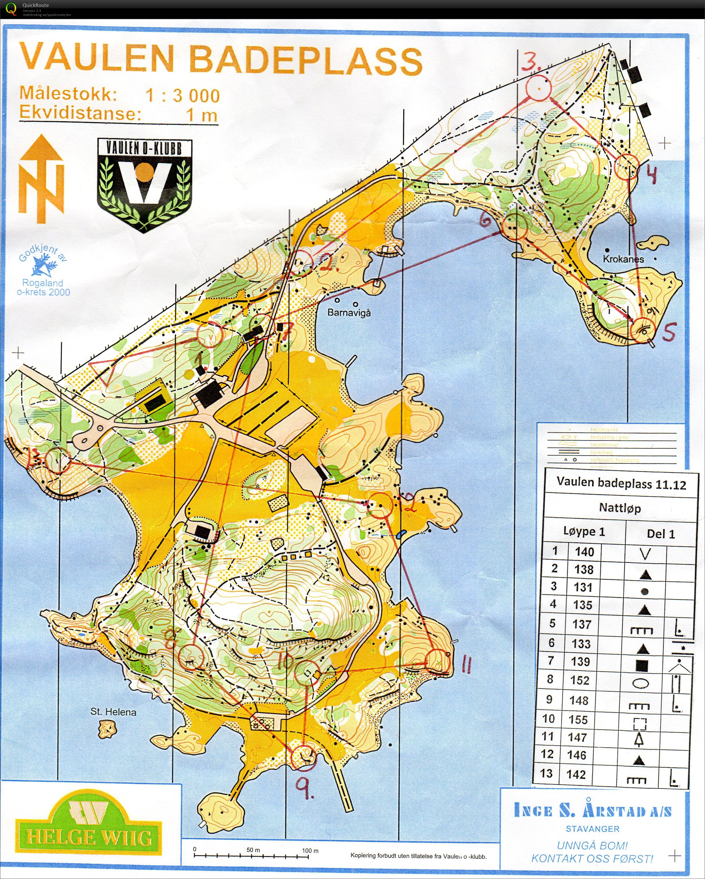 Nattløp Vaulen Badeplass Del1 (11.12.2013)