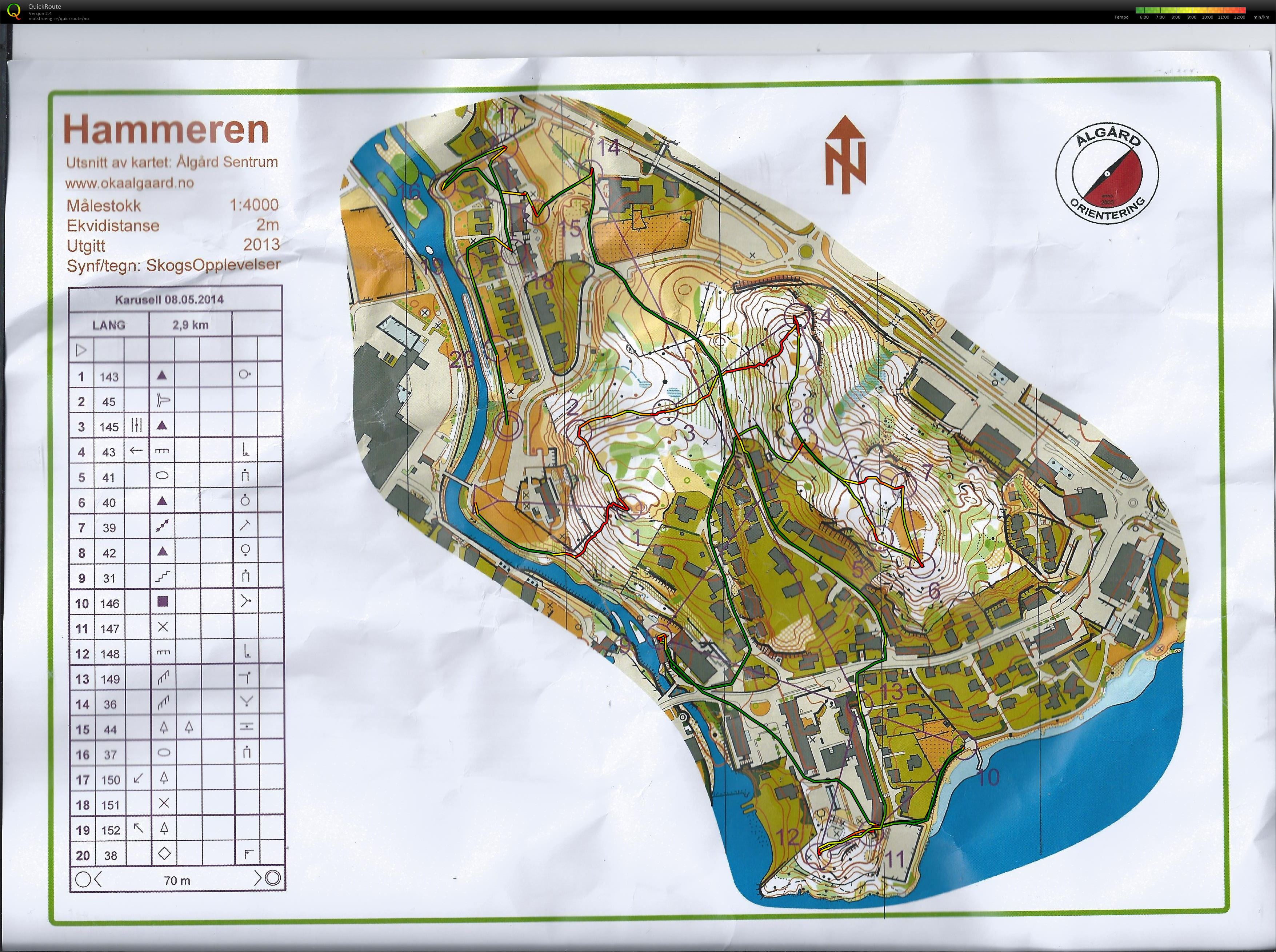O-Karusell 1 Ålgård Orientering (2014-05-08)