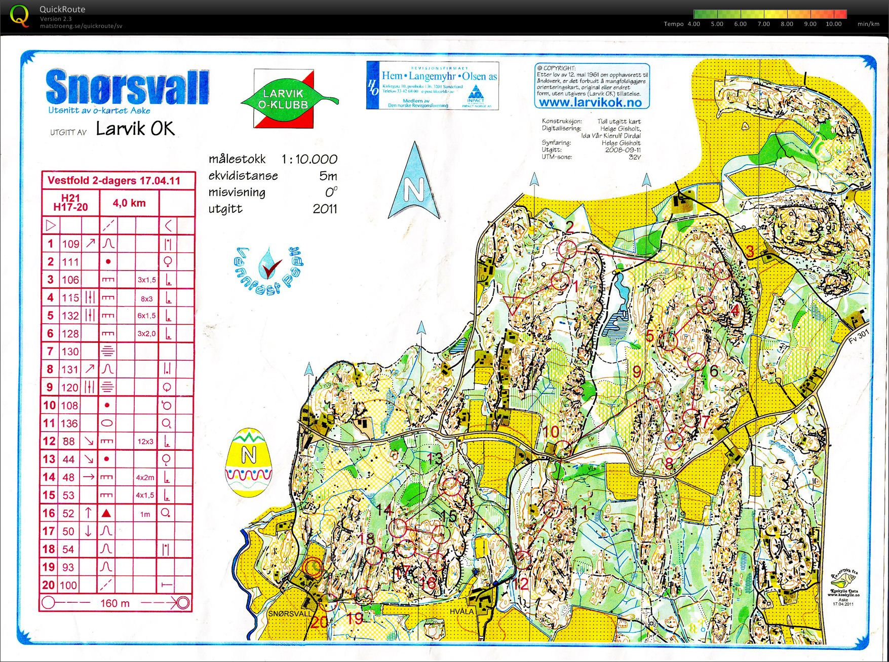 Vestfold 2-dagers, dag 2 (17.04.2011)