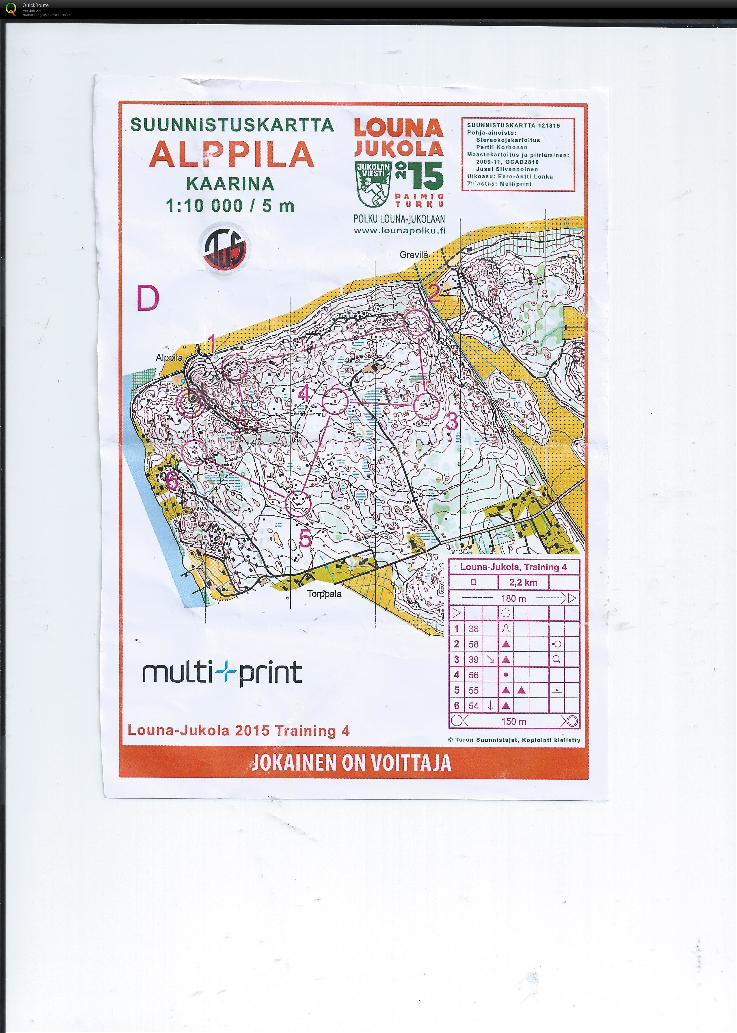 Jukolatrening D (12-06-2015)