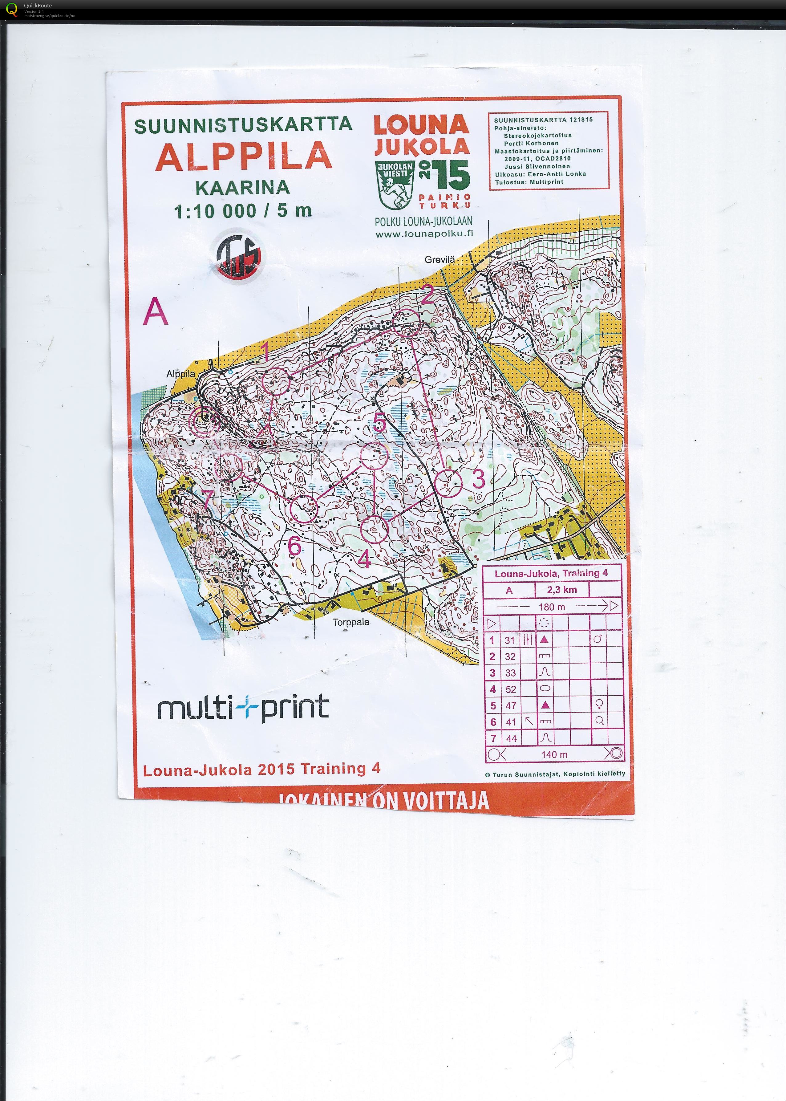 Jukolatrening A (12.06.2015)