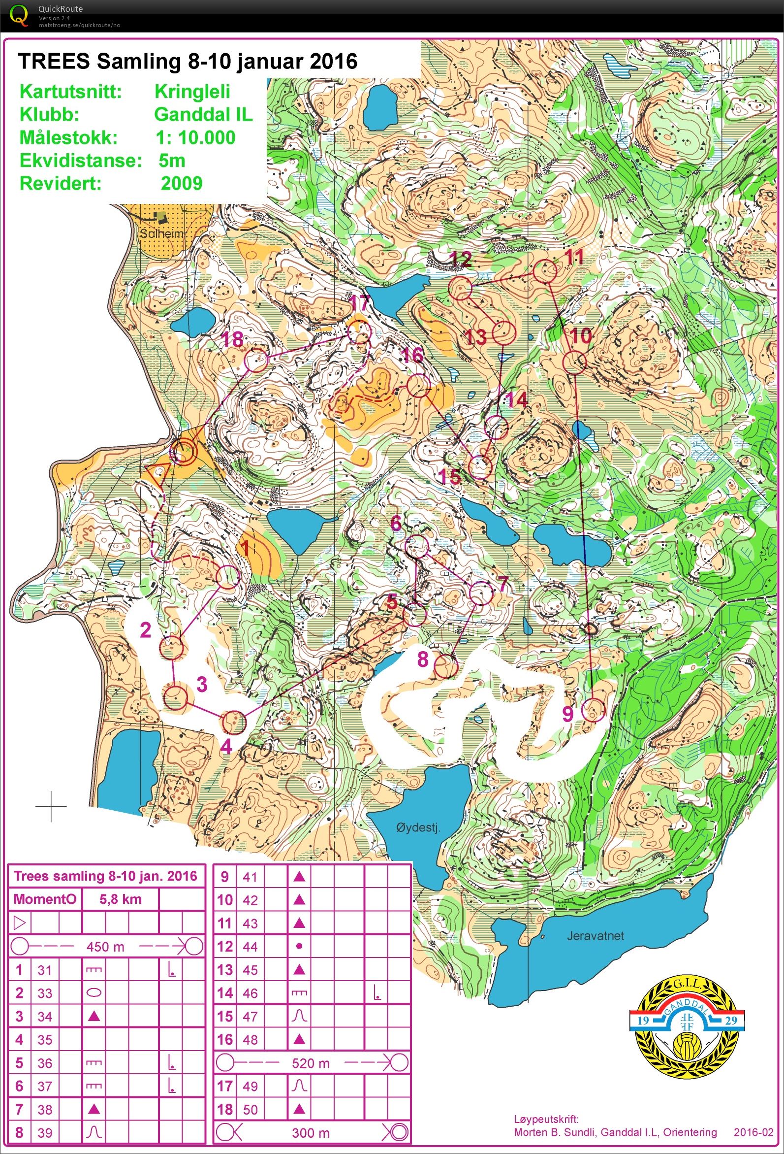 O-tenisk langtur med Kretslaget (10-01-2016)