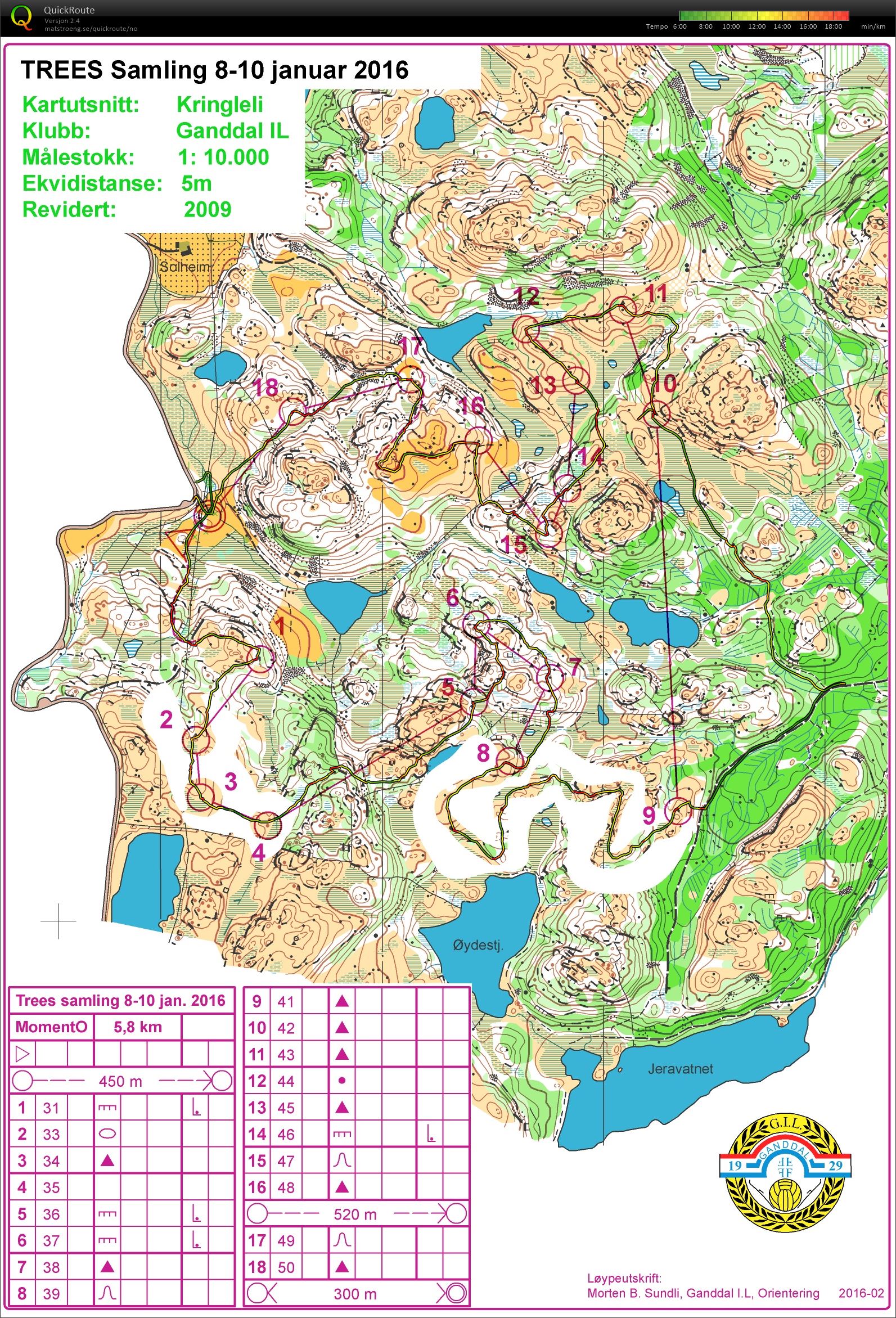 O-tenisk langtur med Kretslaget (10-01-2016)