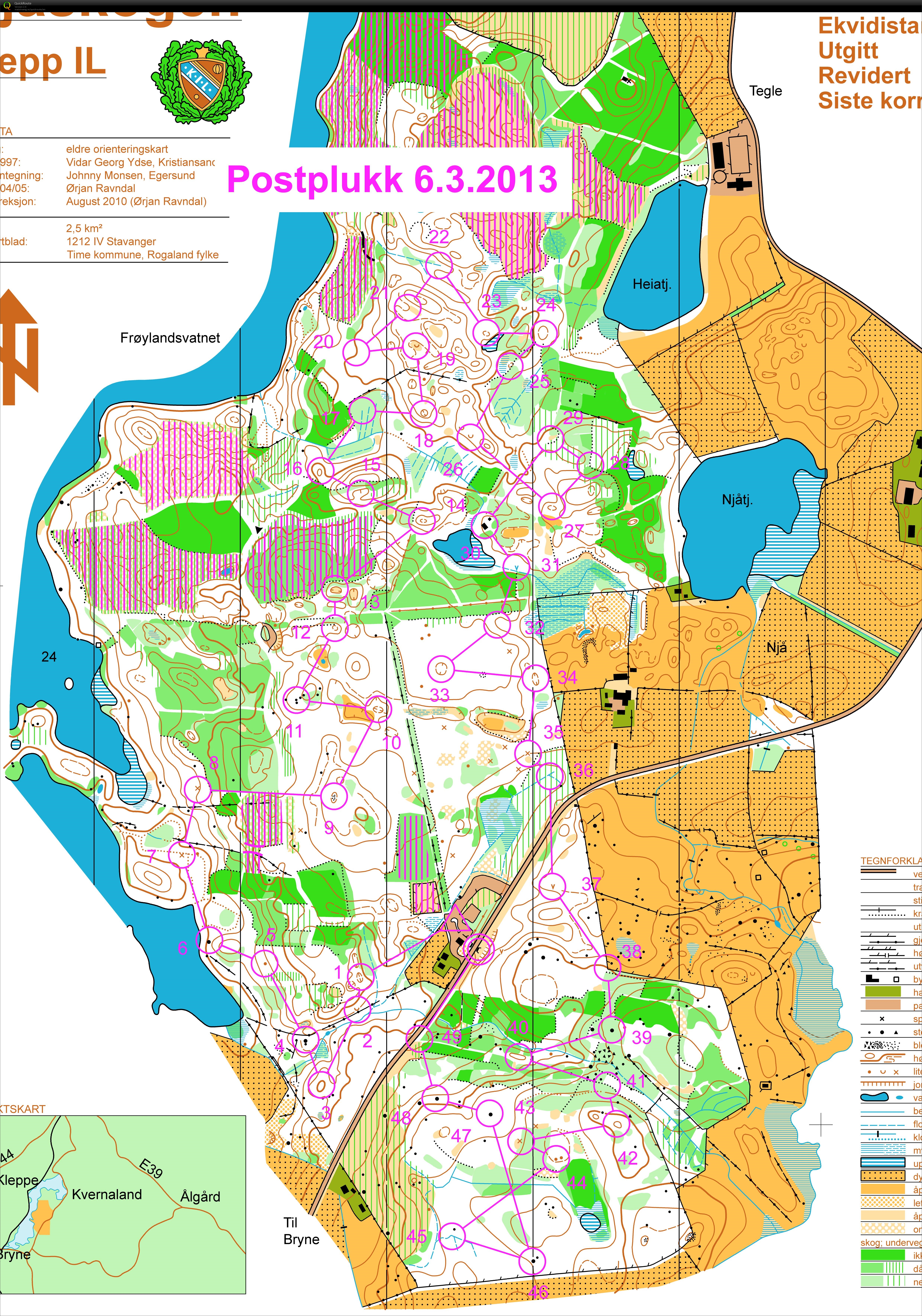 Postplukk uten stier Njåskogen (06.03.2013)