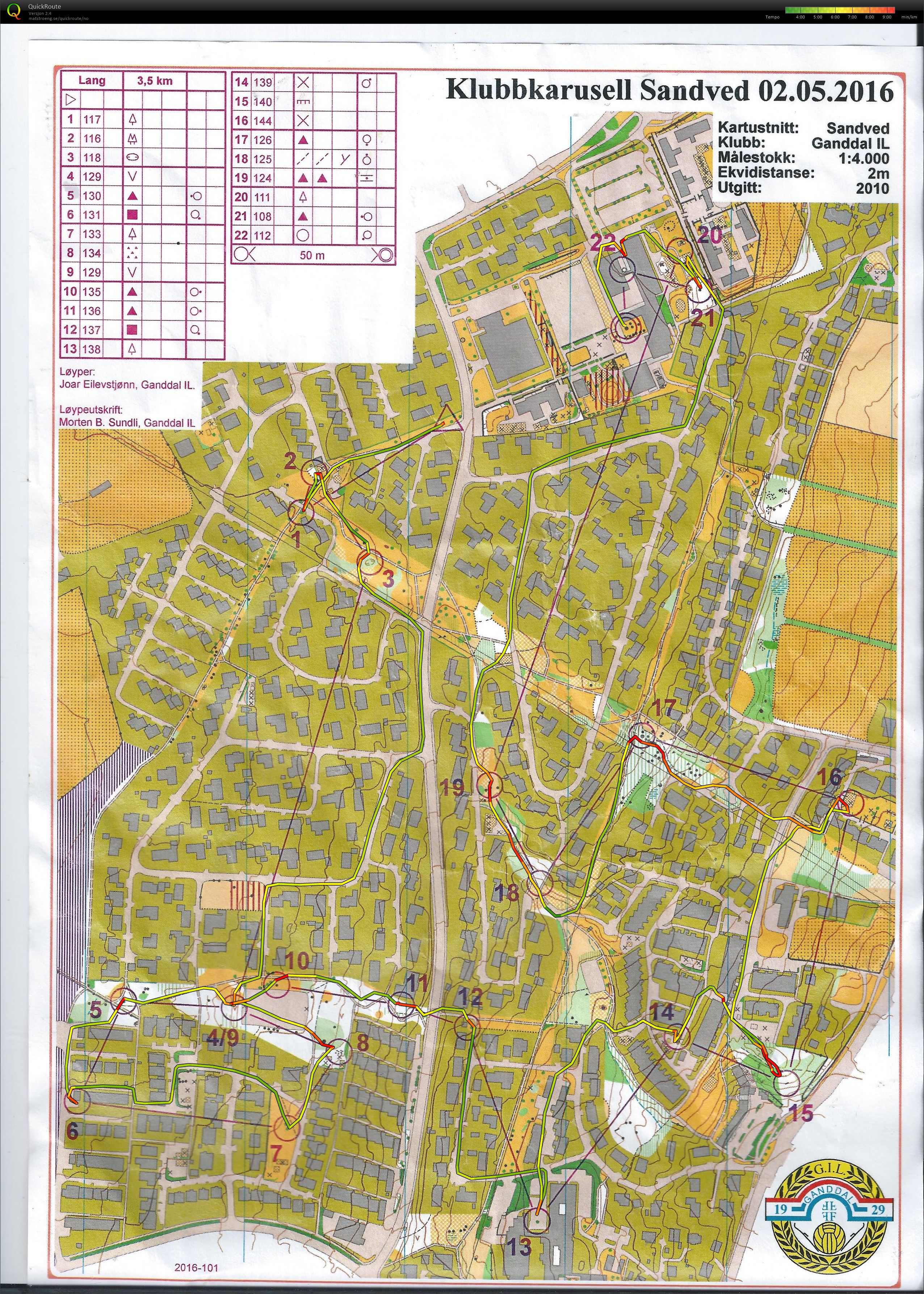 Klubbløp nr 1 GIL (2016-05-02)