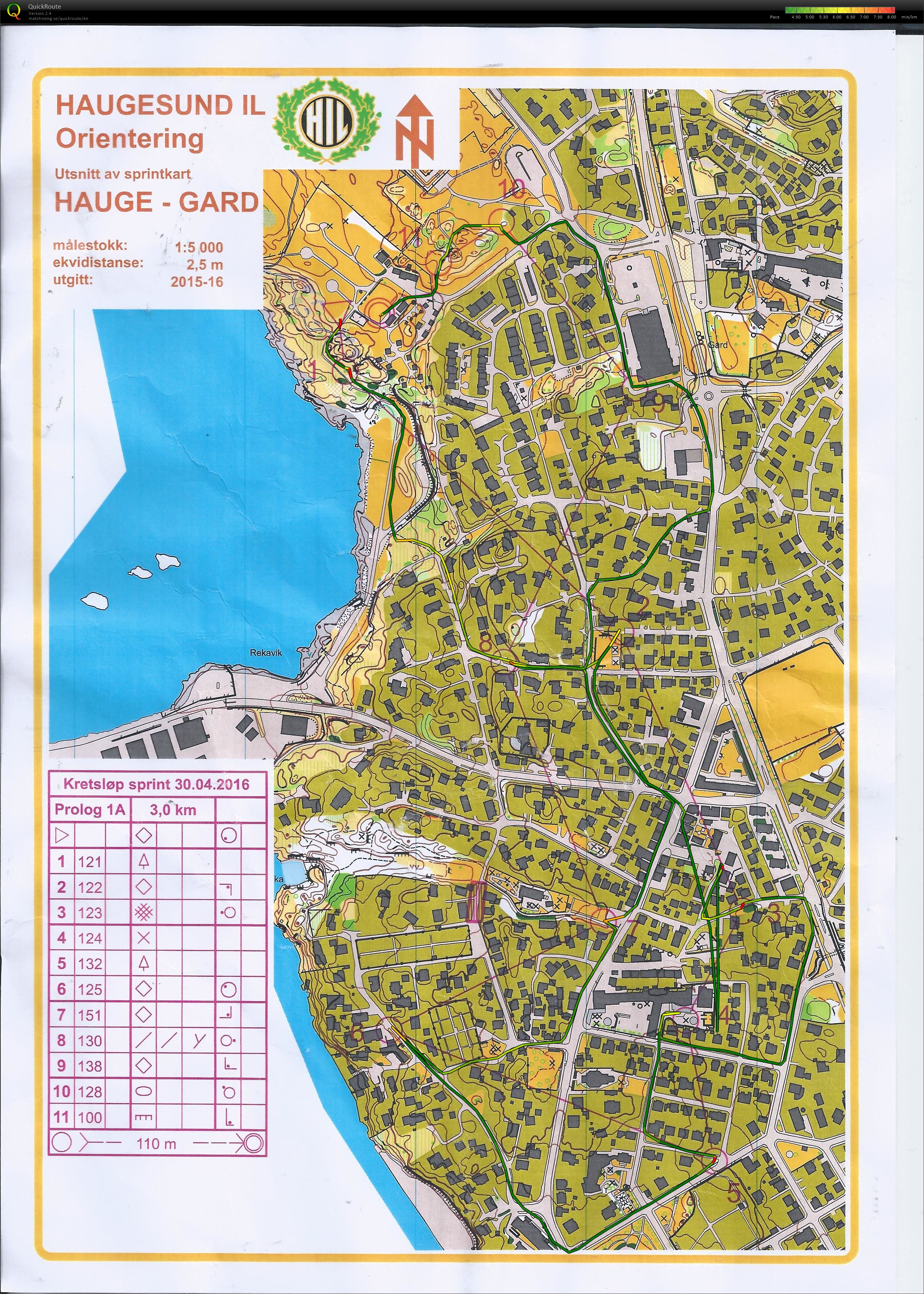 Kretsløp Sprint - Prolog (30-04-2016)