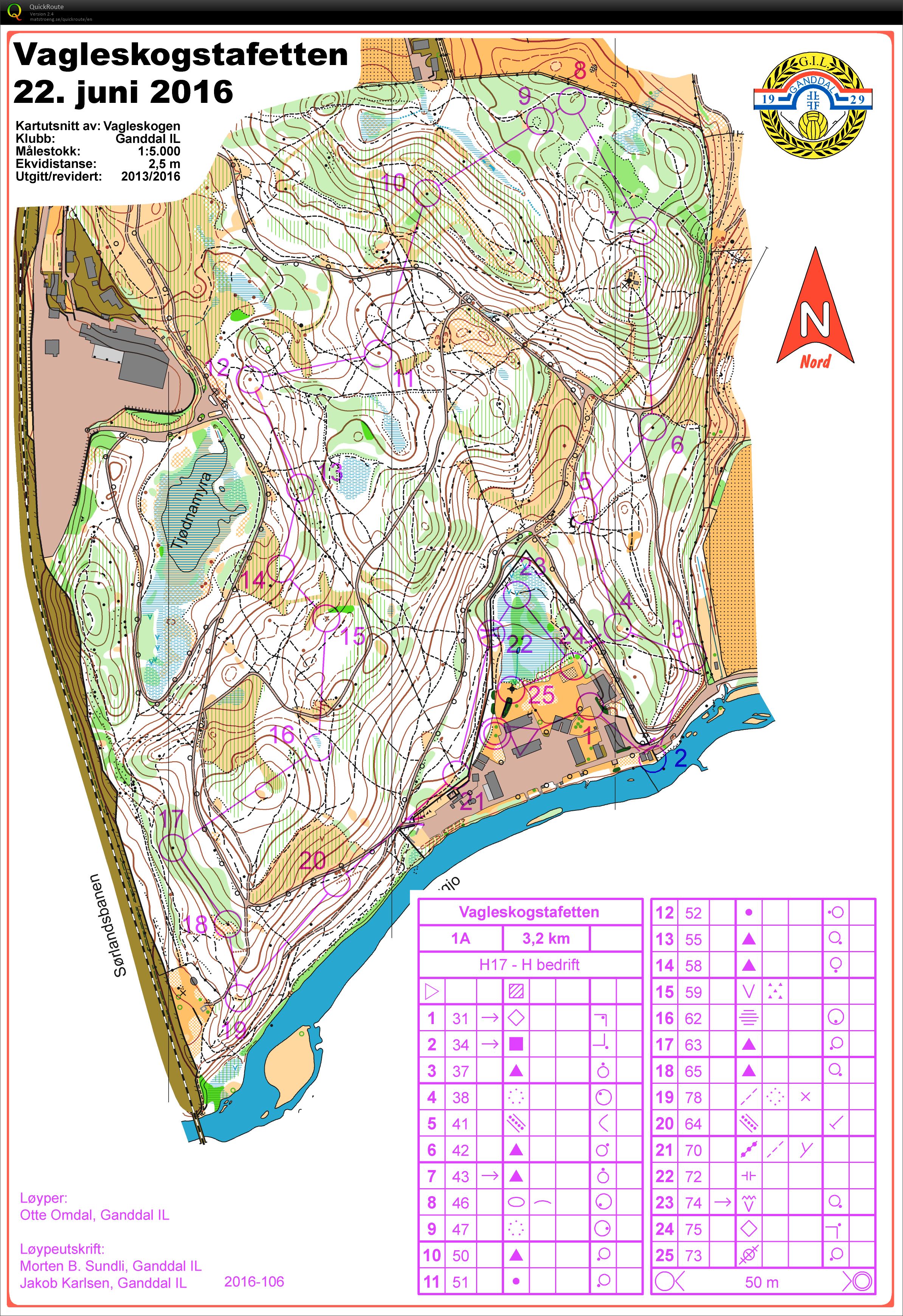 Vagleskogstafetten - Etappe 1 (22.06.2016)